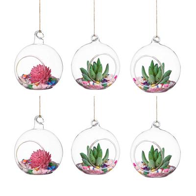 China Eco-friendy Mini Greenhouse Borosilicate Glass Hanging Glass Vase for Plants and Decoration Accessories for sale