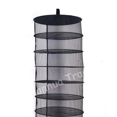 China 8 Layer Green Mesh Hanging Herb Drying Rack Easily Assembled Dry Net for sale