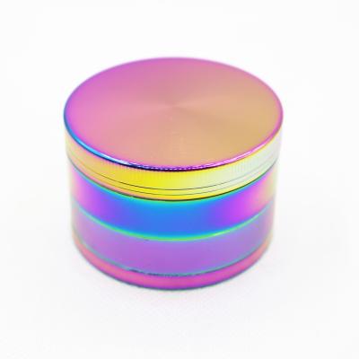 China Amazon 4 Hottest Zinc Alloy Smoking Herb Crusher Rainbow Ice Blue Smoking Grinder ZINC ALLOY Parts for sale