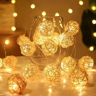 China 2021 Home Festival Decoration Christmas Lights Takraw Hot-selling Ball Lights Christmas Stage Decoration Flashing Lights for sale