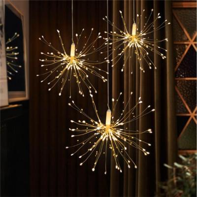 China Remote Control Decoration Best-selling Outdoor Waterproof Christmas Lantern Copper Wire Light Firework Remote Control Light for sale