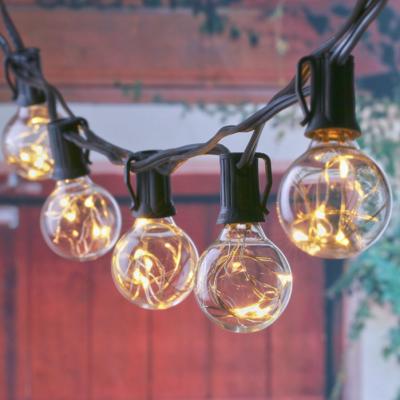 China Water Proof Manufacturers Supply G40 Copper Wire Bulb Lamp String Garden Decoration Lights Outdoor Holiday Decoration Lights for sale