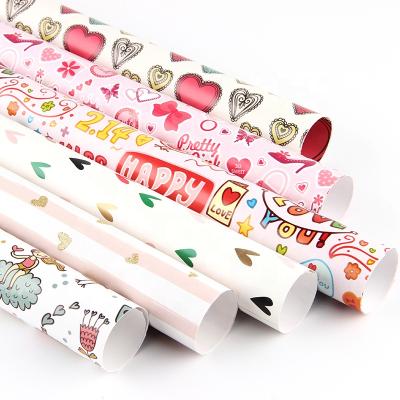 China Creative Waterproof Cartoon Gift Box Birthday Holiday Wedding Custom Gift Wrapping Paper Gift Wrapping Paper for sale