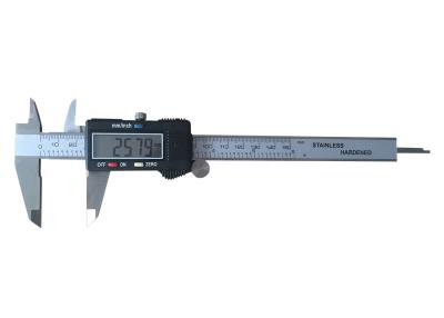 China 0-150mm/0-6′′ Ferro inoxidável Ferramentas de medição de calibre digital LCD grande à venda