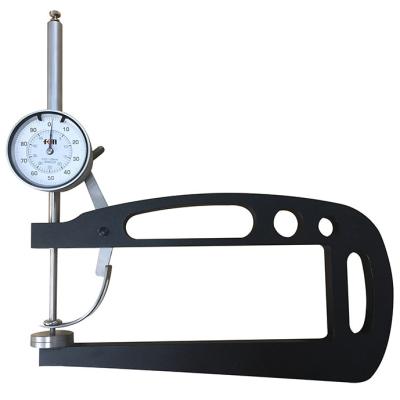 China 0-50mm Dial Indicator Thickness Gauge With Throat Depth 200mm for sale