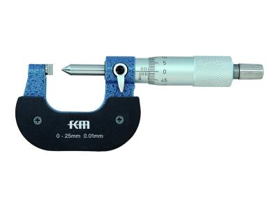 China 0-25mm Single Point Micrometer for Measuring Drills and Grooves for sale