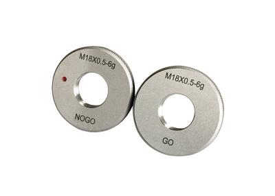 China Range M18 Metric Thread Ring Gages GO And NO GO Types for sale