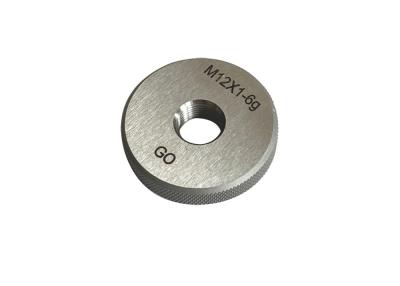 China Grau industrial M12.0 Metric Thread Ring Gauge GO Side para componentes roscados à venda