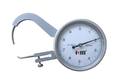 China Durable 0-10mm Dial Caliper Gauges for Thickness Measurement with Convenient Adjustment for sale