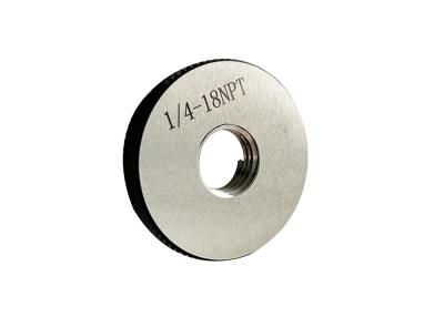 China 1/4-18 NPT Taper Pipe Thread Ring Gauge for NPT and NPTF Threads Inspection for sale