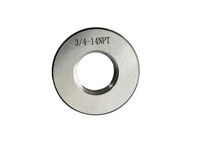 China 3/4-14 NPT Thread Ring Gauge for Inspecting Internal and External Threads of NPT Thread for sale