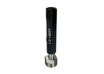 China 1/2-14 BSPT Thread Plug Gauge for Measuring and Verifying Tapered Pipe Threads for sale