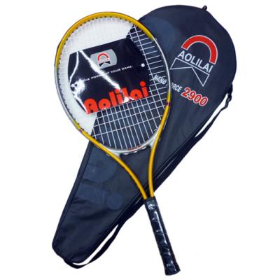 China Outdoor Sports 27 Inch Aluminum Alloy Logo Mini Tennis Racquet Racket Custom Made For Man Woman for sale