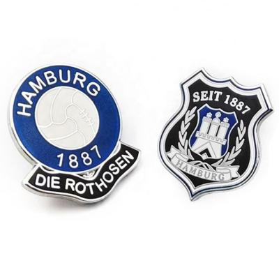 China Custom Hard Enamel Die Casting Custom Hard Enamel Soccer Basketball Football Rugby Rugby Lapel Pins for sale