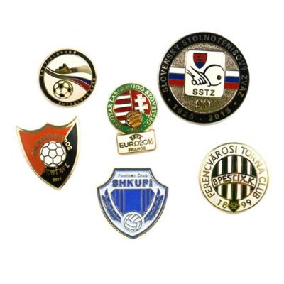 China Custom Europe VastPins Soccer Basketball Ping Pong Baseball Hockey Game Baseball Pin Soft Hard Logo Pin Metal Soccer Badges for sale