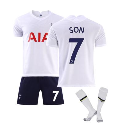 China Sets 2122 TottenhamX Jersey Home Sun 10 Kane Adult 7 Kids Football Jerseys Team Short Sleeve Uniform no. for sale