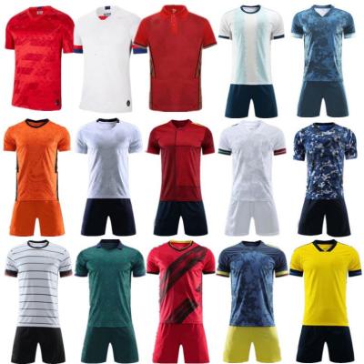 China Custom Made Soft Breathable Elastic Football Shirt Football Shirt Thailand Football Uniform Tank Top for sale