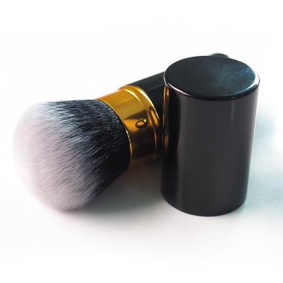 China Angular blush special round wholesale special loose black portable oblique head powder brush single telescopic foreign trade spot makeup brush for sale