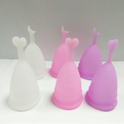 China J009 New 100% Free Sample 2021 Reusable Medical Reusable Medical Silicone Menstrual Cups Soft Menstrual Period Cups for sale