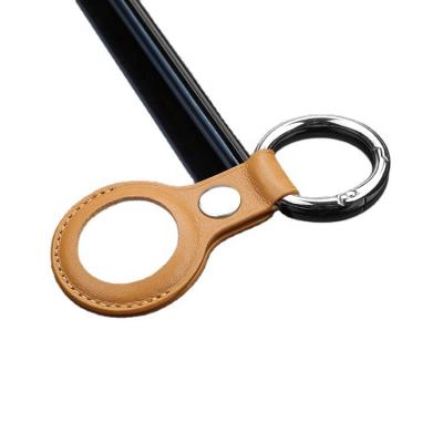 China Round Carabiner Leather By AirTag Finder China Hot Products Wholesale Men Key Chain Accessories Used For Round Carabiner Leather By AirTag Finder for sale