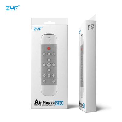 China Wholesale Favorable New Design LED Indicator Light Price Air Mouse Remote Keyboard For Firestick With Google ZYF Z10 Audio Voice for sale