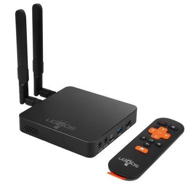 China Manufacturer ugoos AM6 plus set top box remote control amlogic 32GB EMMC (s922x android 9.0 8GB/16Gb/64Gb optional for OEM orders) for sale