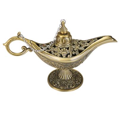 China Popular Metal Fairy Tale Lamp Retro Metal Colored Magic Creative Home Opens Metal Ornaments Aladdin Magic Lamp For Gift Aladdin Magic Lamp for sale