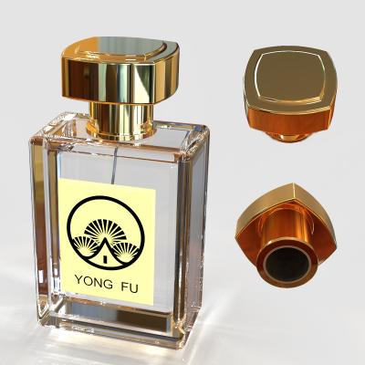 China Non Spill Custom Caps Luxury Zinc Alloy Metal Perfume Bottle Cap for sale