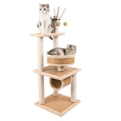 China Cats Pet Supplies Cat Toy Climbing Frame Striping Board Cat Tree Nest Hammock Summer Mat Model for sale