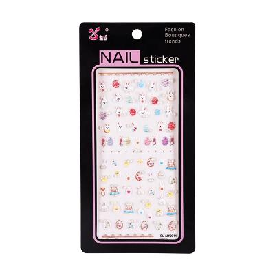 China Luxury Cute 3D Nail Sticker Pearl Decoration SHANLE Fun PVC Nail Stickers Art Sticker Custom High Quality Wholesale Cute Animal Kids for sale