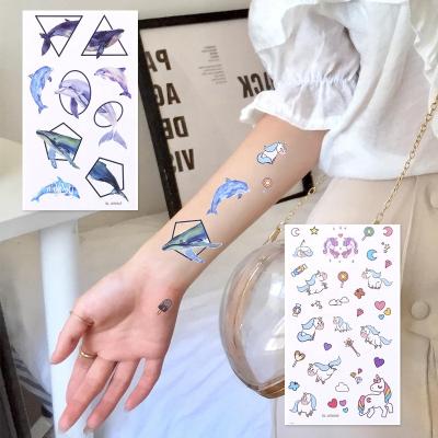 China Factory Wholesale Temporary High Quality Animal Waterproof Body Cartoon SHANLE 20 Designs Temporary Tattoo Sticker Custom for sale