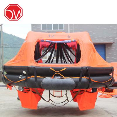 China Marine Life Saving Navy Solas Approved 12 to 25 Person Davit-Launched Inflatable Life Raft for sale