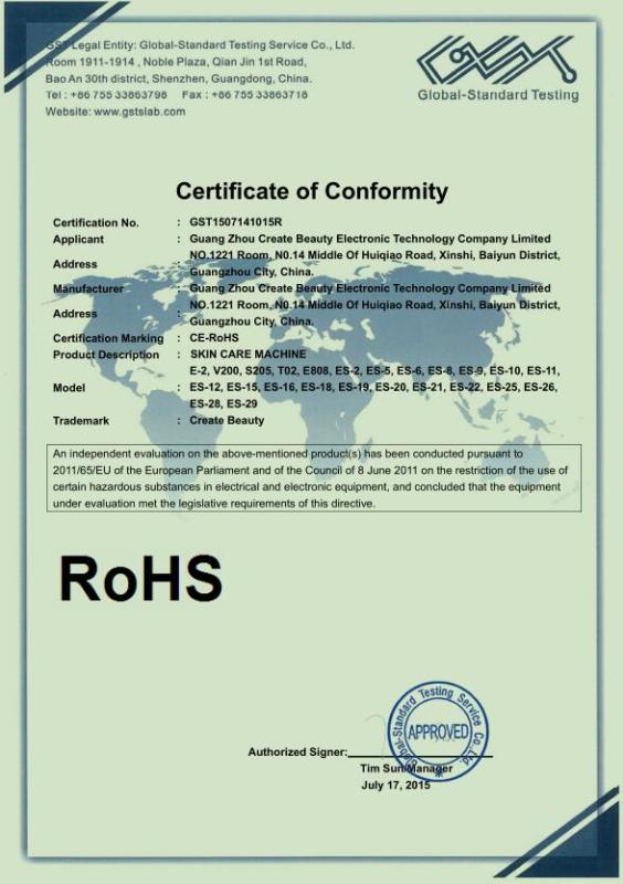 RoHS - Guangzhou Huang Kai Electronic Technology Company Limited