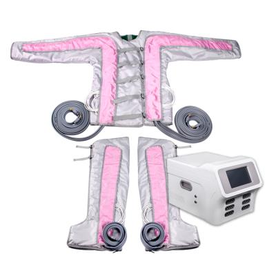 China Jacket +leg Infrared Massage Detox Pressotherapy Lymph Drainage Machine/Body Slimming Presoterapia Heat Press Machine Sauna Suit for sale