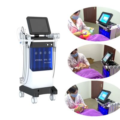 China Exfoliators Microdermabrasion Machine 5 in 1 Diamond Microdermabrasion Machine Equipment Ultrasound Facial Skin Peeling Scrubber for sale