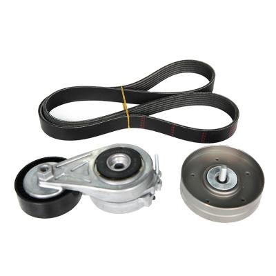 China 3pcs/set Auto Parts Car Timing Belt Set Automotive Tensioner Pulley For Belt Kit 06H 998 012 A for sale