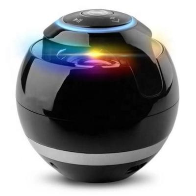 China No New Round Ball LED Rainbow Light Mini Speaker Sound Super Bass Portable Wireless Speaker For Mobile Phone Accessory for sale