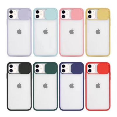 China Soft Hard Acrylic Candy Color Shockproof TPU Phone Case For iphone 13 12 pro 11 XSmax Camera Lens Protective Phone Case for sale