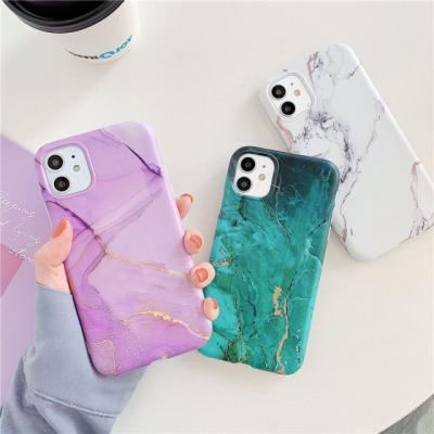 China Fashion Shockproof IMD Marble TPU Phone Cases For iPhone 13 12 Mini 11 Promax TPU Mobile Cover Soft Phone Cases for sale