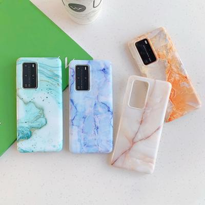 China Glossy Marble Fashion Shockproof TPU IMD Phone Case Cover For Samsung Galaxy A72 A52 A42 A32 A21S S21plus S20ultra S10 S9 S8 for sale