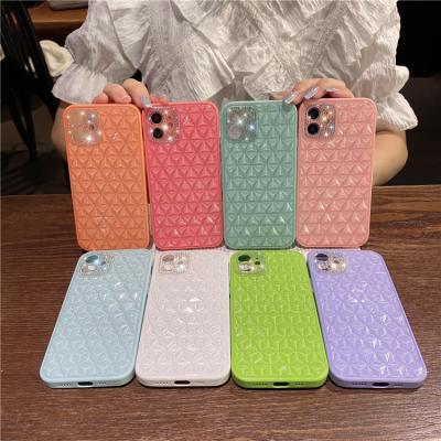 China Luxury Bling Crystal Diamond Design Shock Proof Phone Case For iPhone 13 12 promax 11 XR TPU PC Cell Phone Back Cover for sale