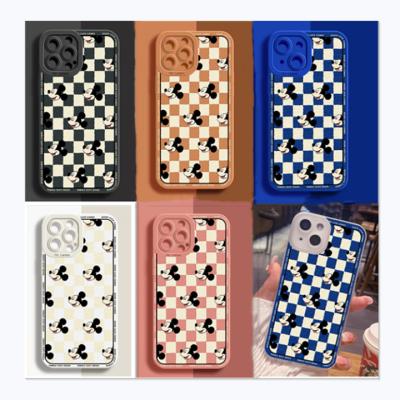 China Free Shipping Shockproof Mickey Design Phone Case For iPhone 12 Anime Cartoon Mobile Back Cover Shockproof Leather Promax 13mini 11Pro XS for sale