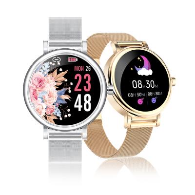 China Wholesale 1.1inch Wifi Gold Sliver Luxury Waterproof Sports Smart Watch Ladies Smartwatch Women LW06 for sale