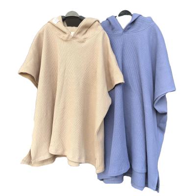 China Men's Oversized Beach Women's Loose Terry Towel Hoodie Poncho Cloaks Swimwear for sale