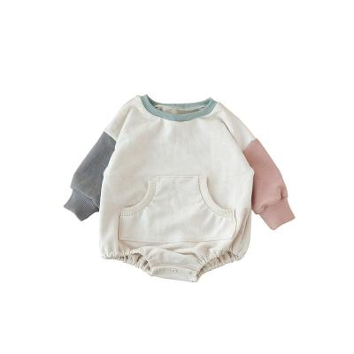 China Custom Fashion Baby and Toddler Bubble Color Block Sweater and Hoodies Romper for sale