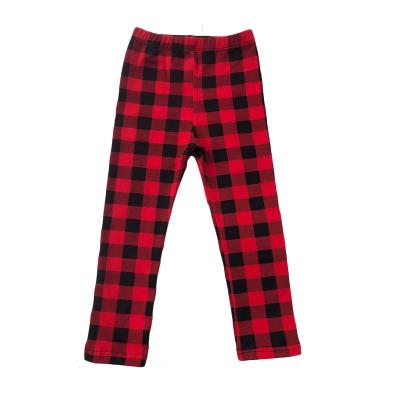 China Anti-pilling Classic Newborn Infant Leg Warmers Christmas Girls Baby Boy Long Trousers Buffalo Plaid Trousers for sale