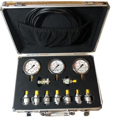 China Excavator Portable Excavator Hydraulic Brake Gas Pressure Test Kit Plastic Hydraulic Pressure Gauge Fuel Pressure Gauge for sale