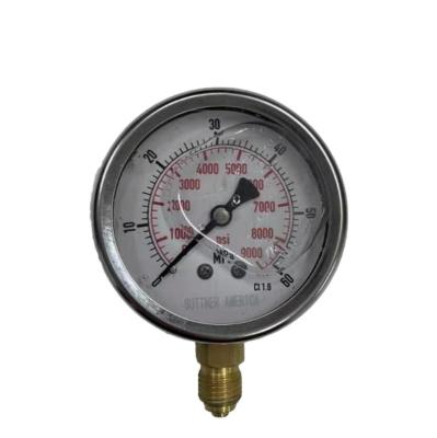 China Liquid Pressure Gauge Precision Pressure Gauge Pressure Gauge Accuracy Range for sale