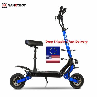 China NANROBOT OIL Breaking Electric Scooter Unisex Fast Powerful Big Wheel Adult Scooter for Adult for sale