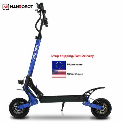 China Long Range Nanrobot Electric Scooter Unisex Cheap Foldable High Speed ​​Double Mode Adult Suspension for sale